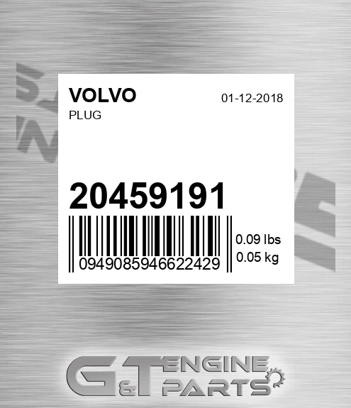 20459191 VOLVO Plug