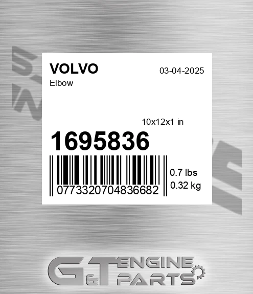1695836 VOLVO Elbow