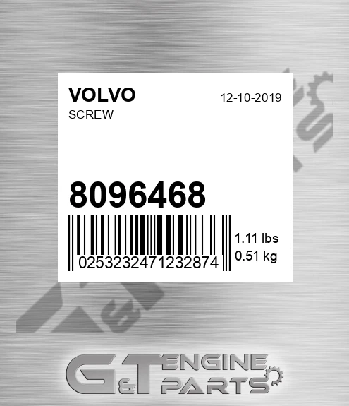 8096468 Screw for VOLVO