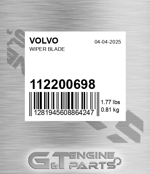 112200698 Wiper Blade