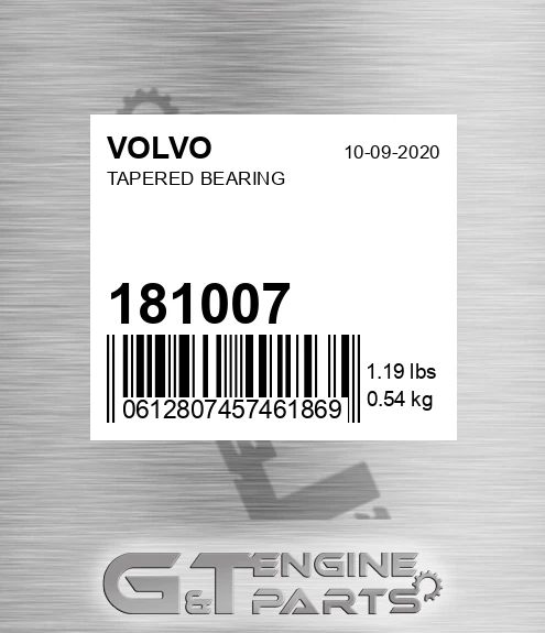 181007 Tapered Bearing