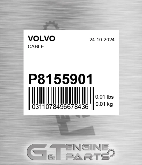 P8155901 Cable for VOLVO