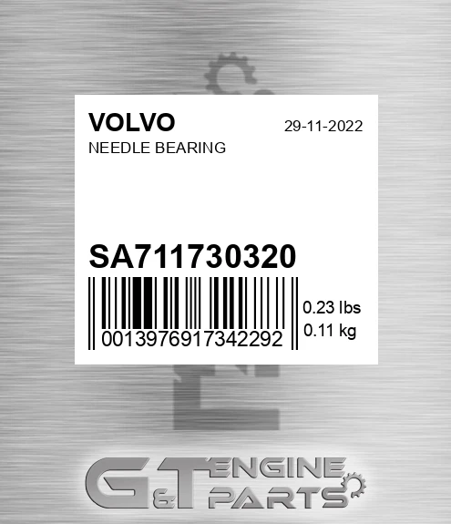 SA7117-30320 Needle Bearing for VOLVO