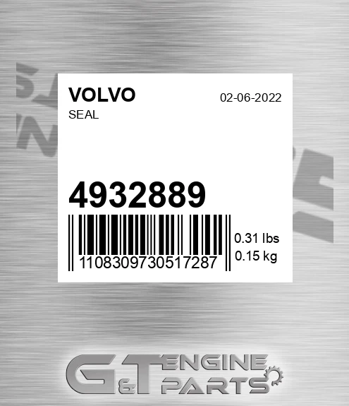4932889 VOLVO Seal