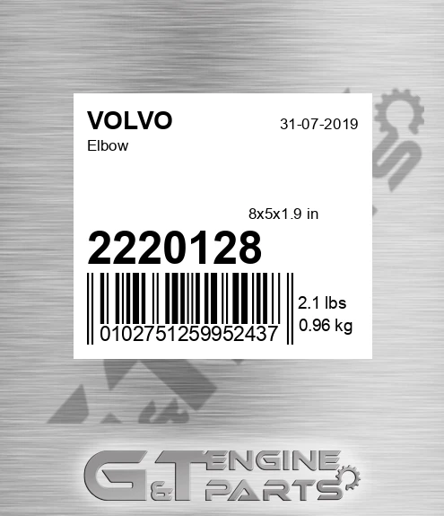 2220128 VOLVO Elbow