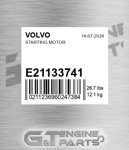E21133741 Starting Motor for VOLVO
