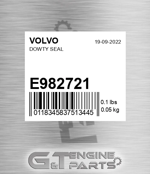 E982721 Dowty Seal for VOLVO