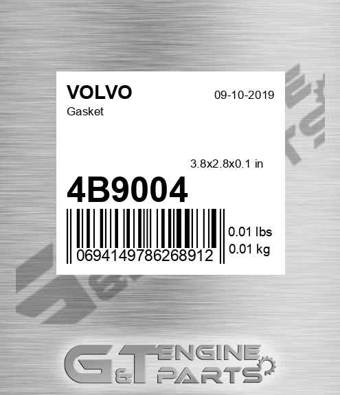 4B9004 Gasket