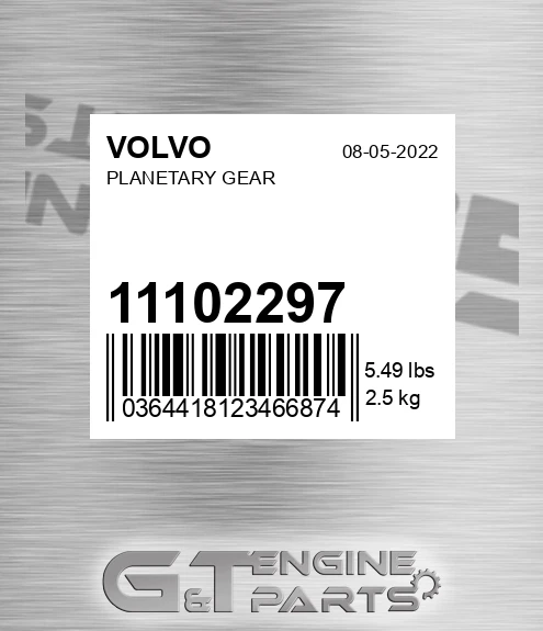 11102297 Planetary Gear for VOLVO