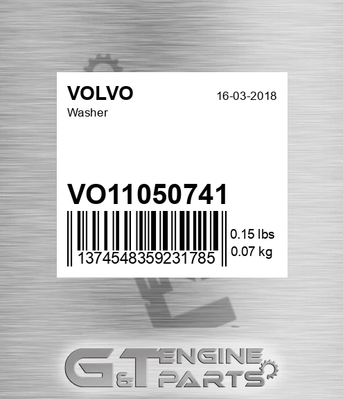 VO11050741 Washer for VOLVO
