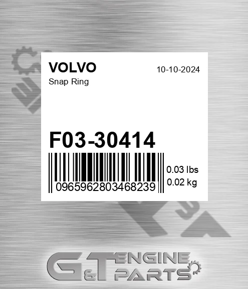 F03-30414 Snap Ring