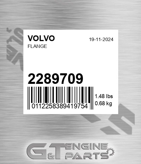 2289709 VOLVO Flange
