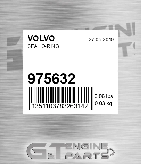 975632 Seal O-ring