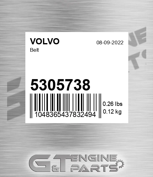 5305738 Belt for VOLVO