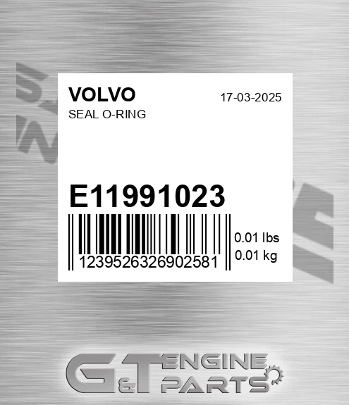 E11991023 Seal O-ring