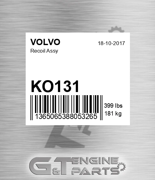 KO131 Recoil Assy