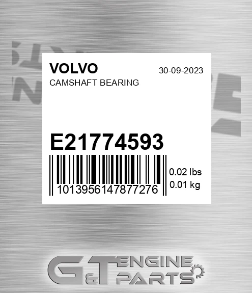 E21774593 Camshaft Bearing