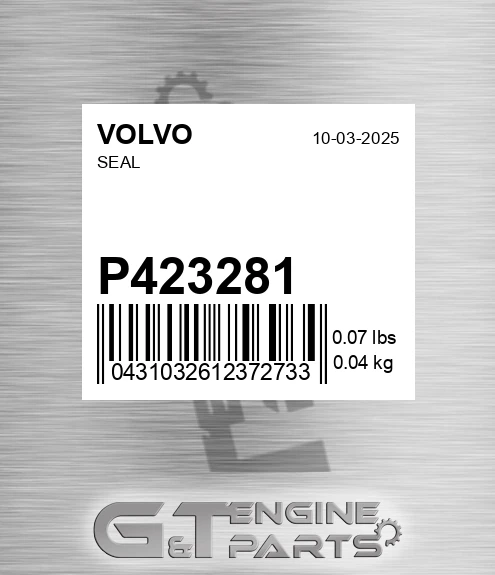 P423281 Seal for VOLVO