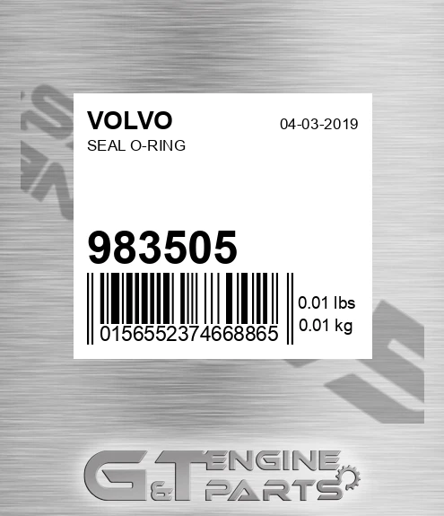 983505 VOLVO Seal O-ring