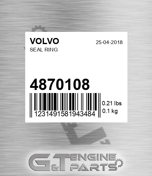 4870108 VOLVO Seal Ring