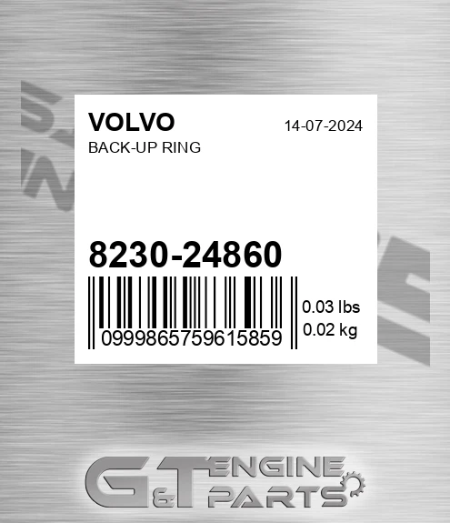 8230-24860 Back-up Ring
