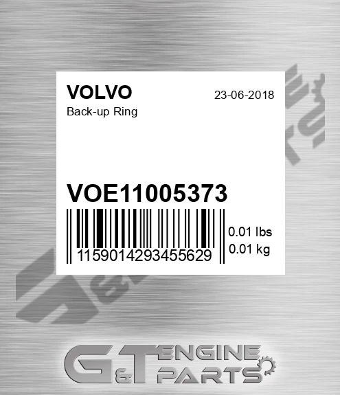VOE11005373 Back-up Ring for VOLVO