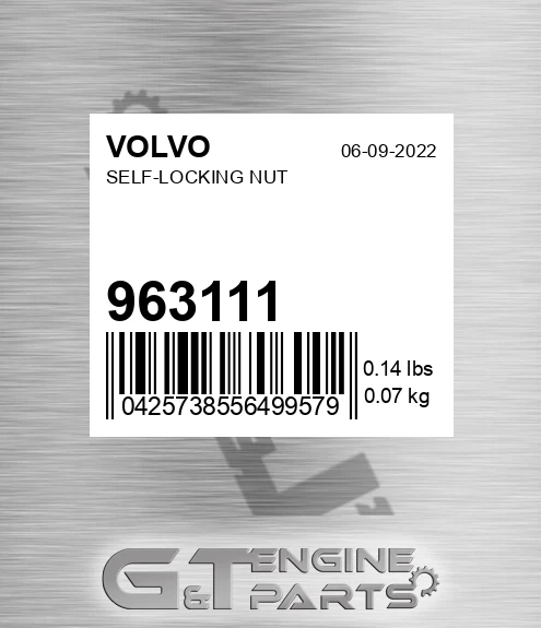 963111 Self-locking Nut