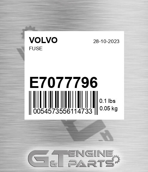 E7077796 Fuse for VOLVO