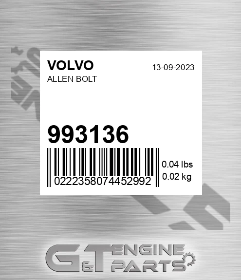 993136 Allen Bolt