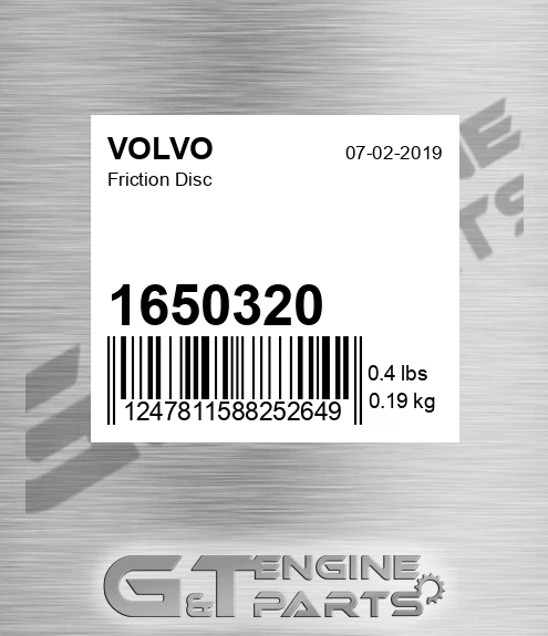 1650320 Friction Disc