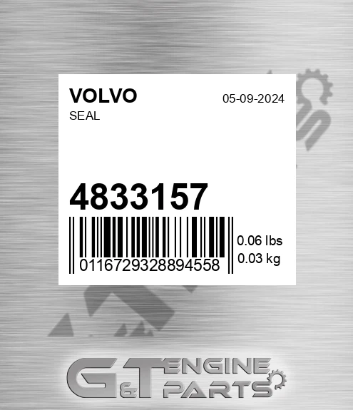 4833157 VOLVO Seal