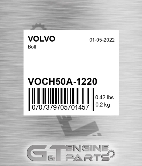 VOCH50A-1220 Bolt for VOLVO