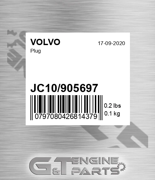 JC10/905697 Plug for VOLVO