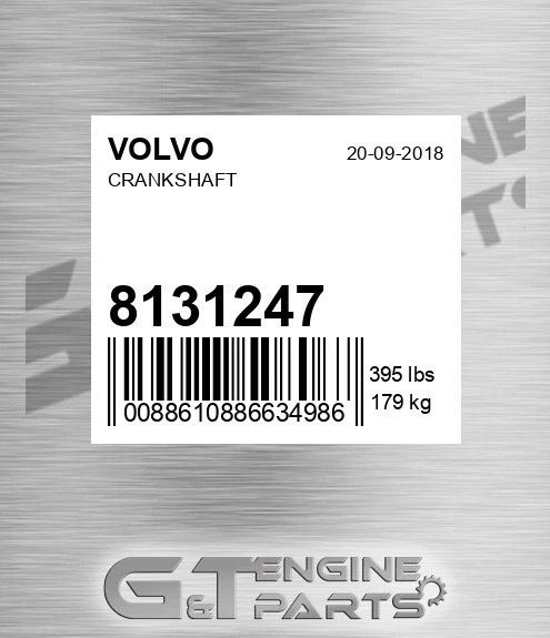 8131247 Crankshaft for VOLVO