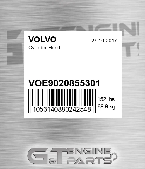 VOE9020855301 Cylinder Head for VOLVO