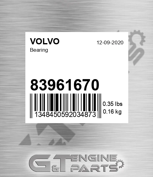83961670 Bearing