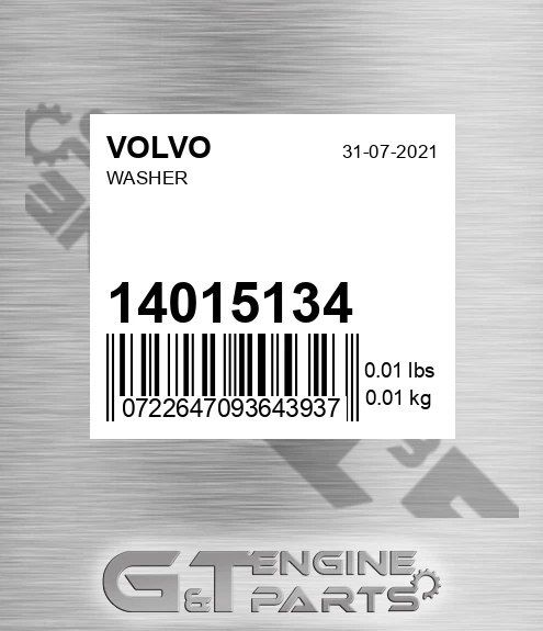 14015134 Washer for VOLVO