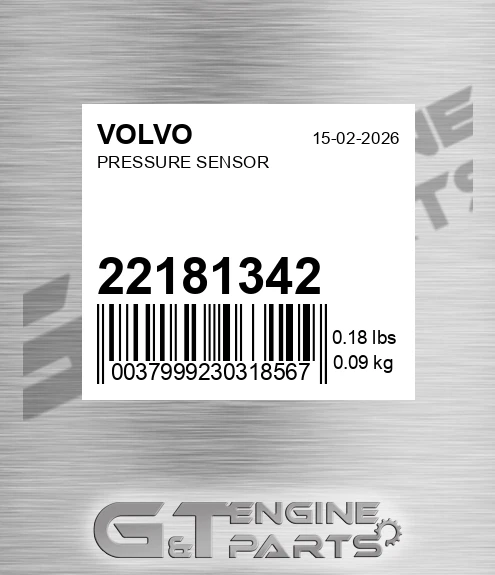 22181342 Pressure Sensor for VOLVO