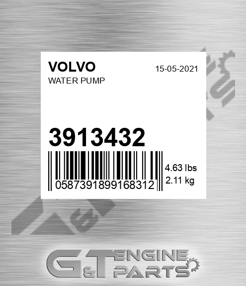 3913432 VOLVO Water Pump