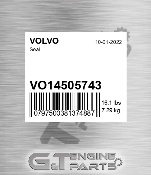VO14505743 Seal for VOLVO