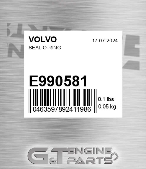 E990581 Seal O-ring