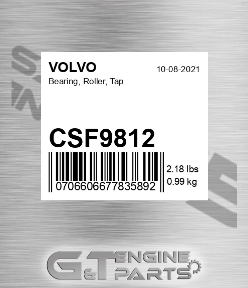 CSF9812 Bearing, Roller, Tap
