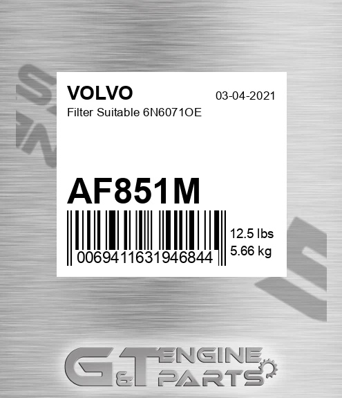 AF851M Filter Suitable 6n6071oe