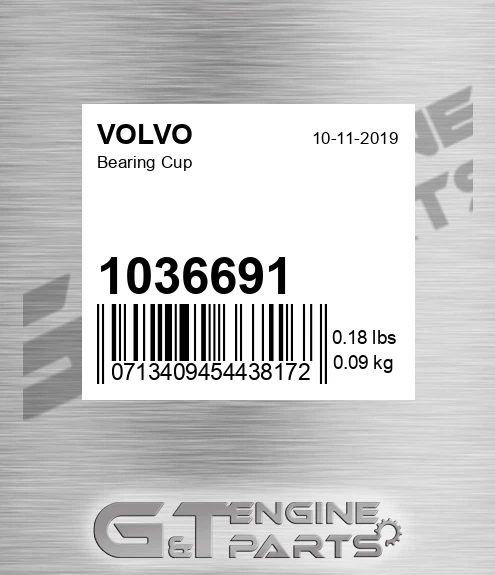 1036691 Bearing Cup for VOLVO