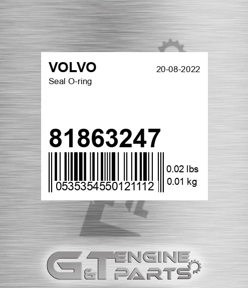 81863247 Seal O-ring