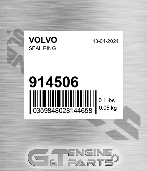 914506 Seal Ring for VOLVO