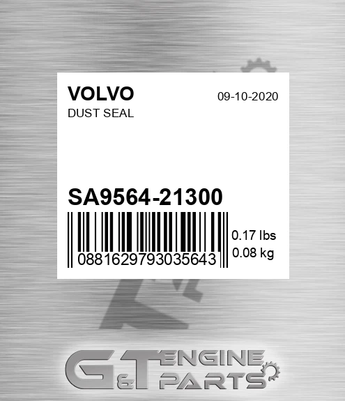 SA9564-21300 Dust Seal for VOLVO