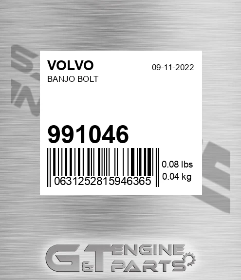991046 Banjo Bolt for VOLVO