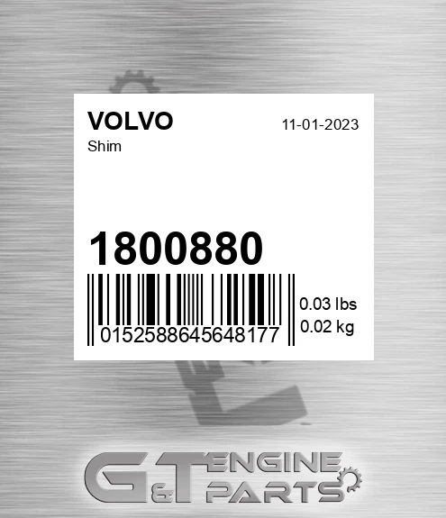 1800880 Shim for VOLVO