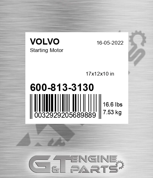 600-813-3130 Starting Motor